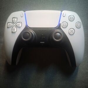 PlayStation 5 White and Black Gaming Controller